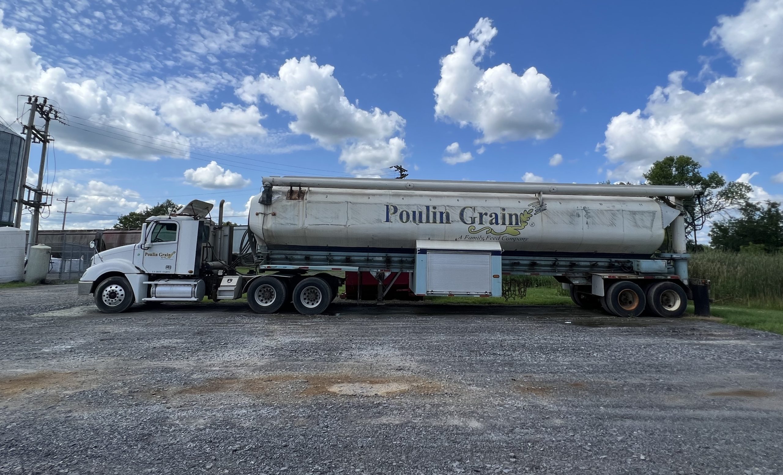 Poulin Grain delivery truck