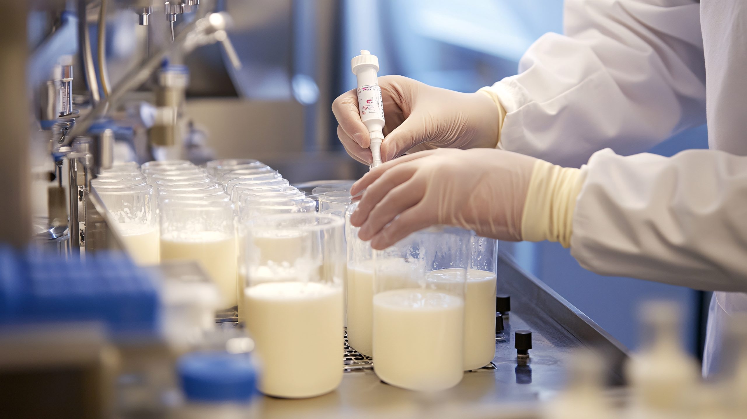 Milk sampling for analysis